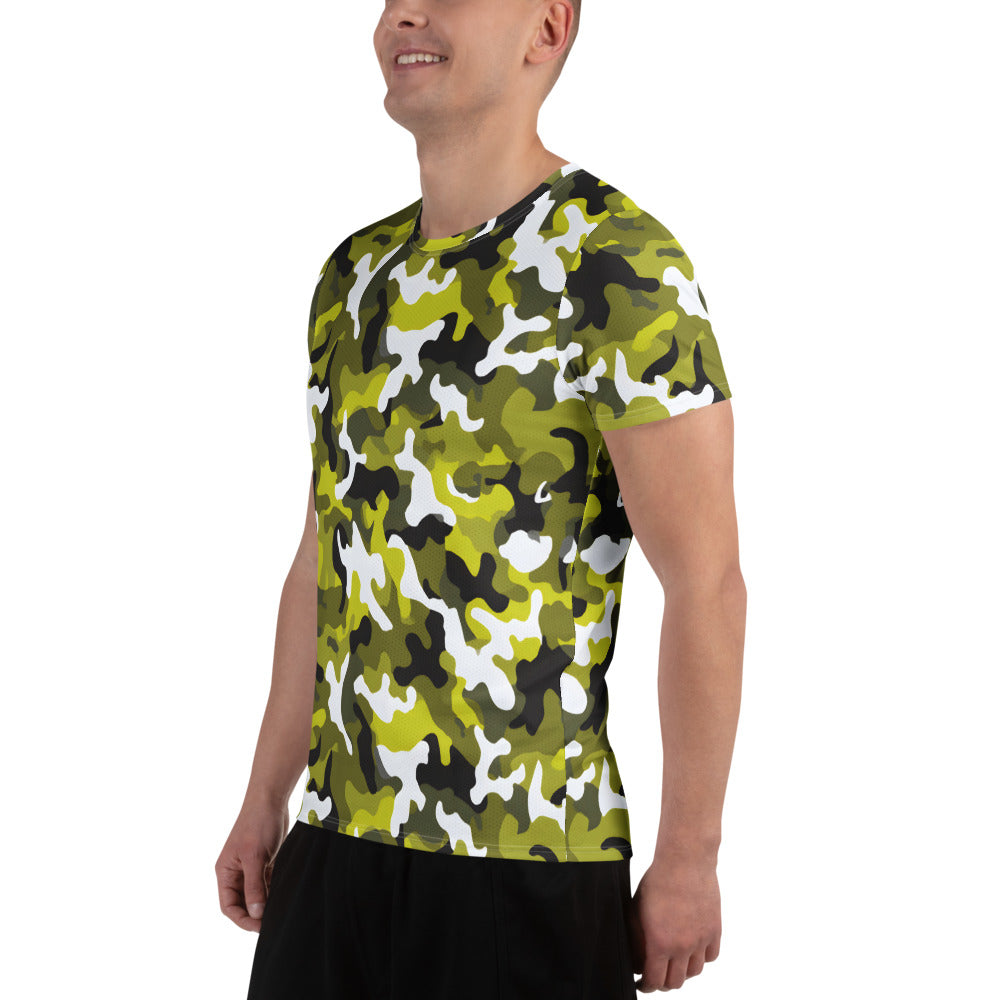 Yellow Camouflage v1 Sport-T-Shirt für Herren Sport T-Shirt JLR Design