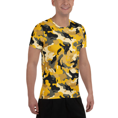 Yellow Camouflage v2 Sport-T-Shirt für Herren Sport T-Shirt JLR Design