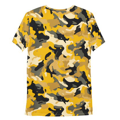 Yellow Camouflage v2 Sport-T-Shirt für Herren Sport T-Shirt JLR Design