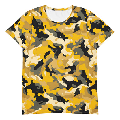 Yellow Camouflage v2 Sport-T-Shirt für Herren Sport T-Shirt JLR Design