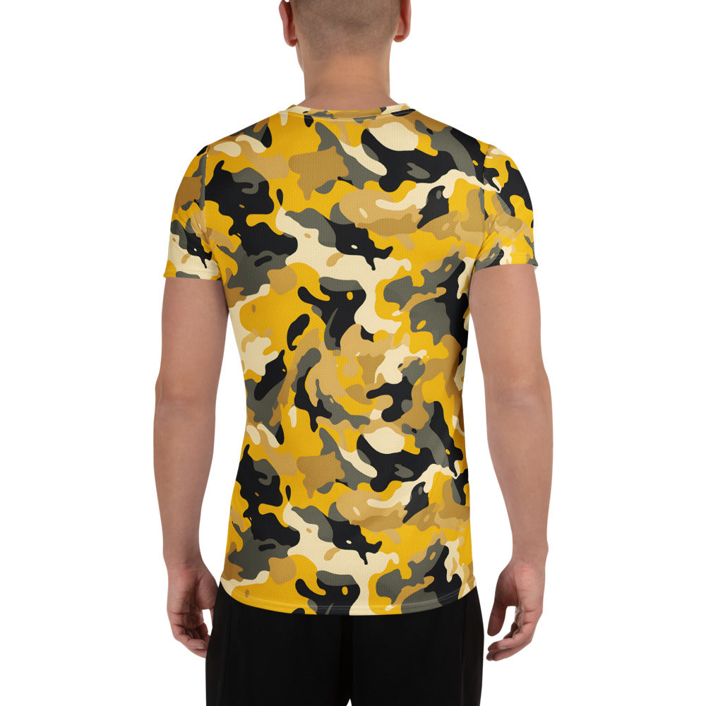 Yellow Camouflage v2 Sport-T-Shirt für Herren Sport T-Shirt JLR Design