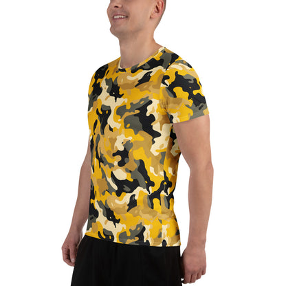 Yellow Camouflage v2 Sport-T-Shirt für Herren Sport T-Shirt JLR Design