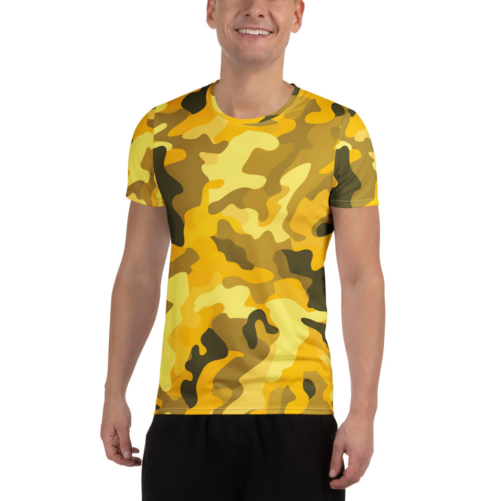 Yellow Camouflage v3 Sport-T-Shirt für Herren Sport T-Shirt JLR Design