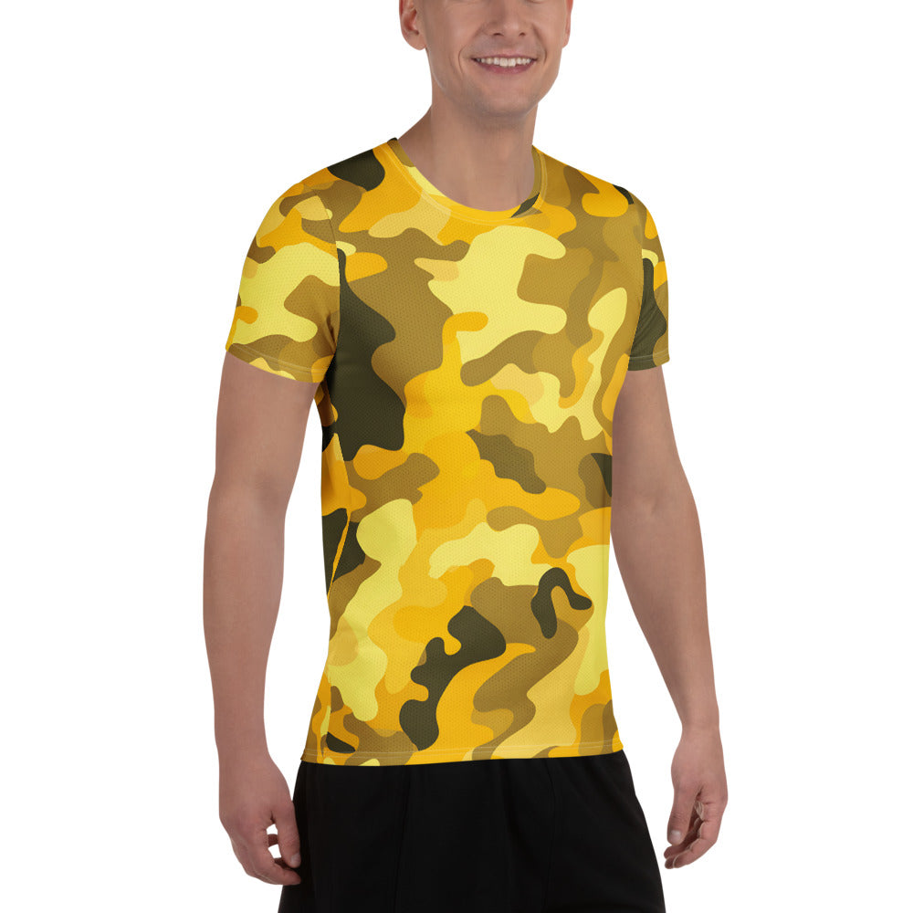 Yellow Camouflage v3 Sport-T-Shirt für Herren Sport T-Shirt JLR Design