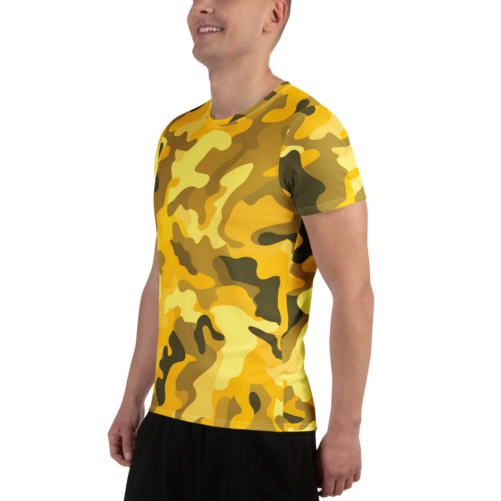 Yellow Camouflage v3 Sport-T-Shirt für Herren Sport T-Shirt JLR Design