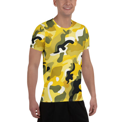 Yellow Camouflage v4 Sport-T-Shirt für Herren Sport T-Shirt JLR Design