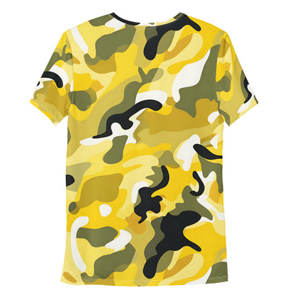 Yellow Camouflage v4 Sport-T-Shirt für Herren Sport T-Shirt JLR Design