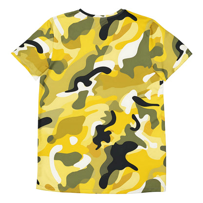 Yellow Camouflage v4 Sport-T-Shirt für Herren Sport T-Shirt JLR Design