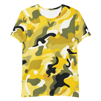 Yellow Camouflage v4 Sport-T-Shirt für Herren Sport T-Shirt JLR Design