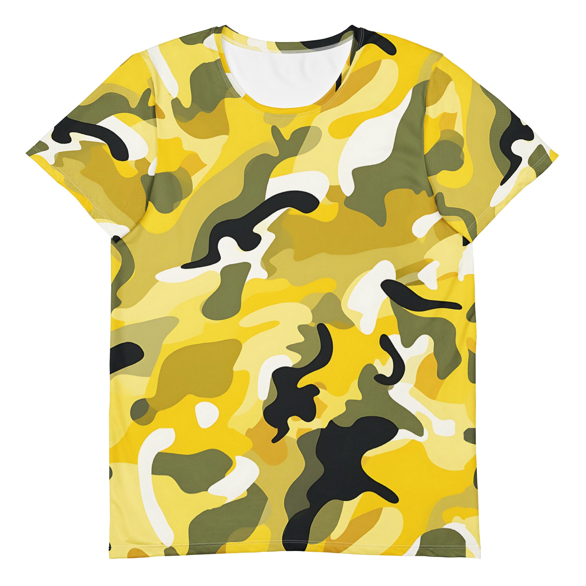 Yellow Camouflage v4 Sport-T-Shirt für Herren Sport T-Shirt JLR Design
