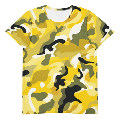 Yellow Camouflage v4 Sport-T-Shirt für Herren Sport T-Shirt JLR Design