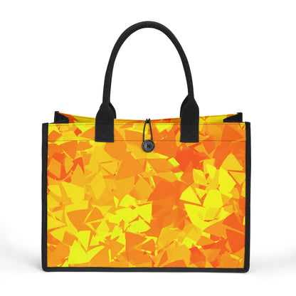 Yellow Crystal Canvas Shopper Tasche Einkaufstasche JLR Design