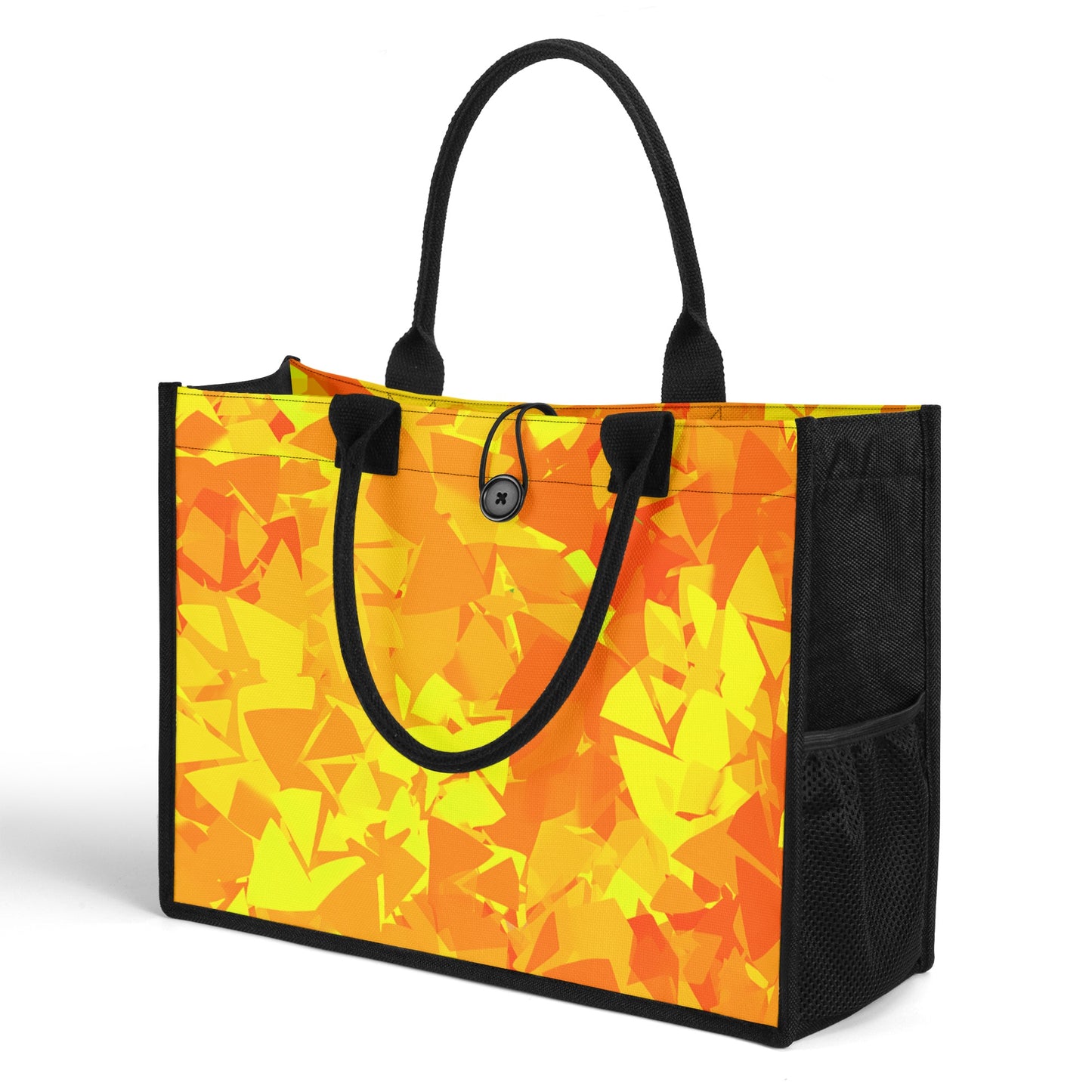 Yellow Crystal Canvas Shopper Tasche Einkaufstasche JLR Design