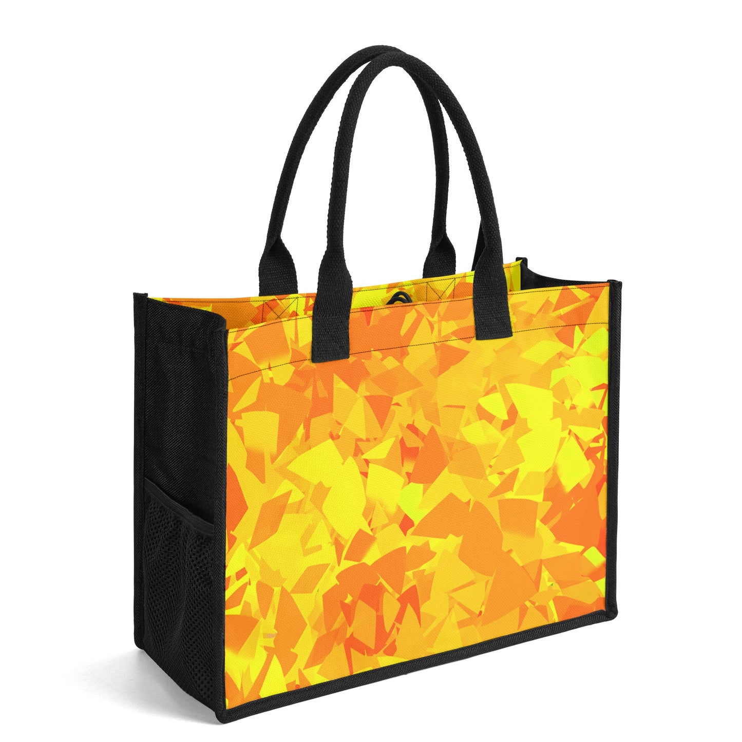 Yellow Crystal Canvas Shopper Tasche Einkaufstasche JLR Design