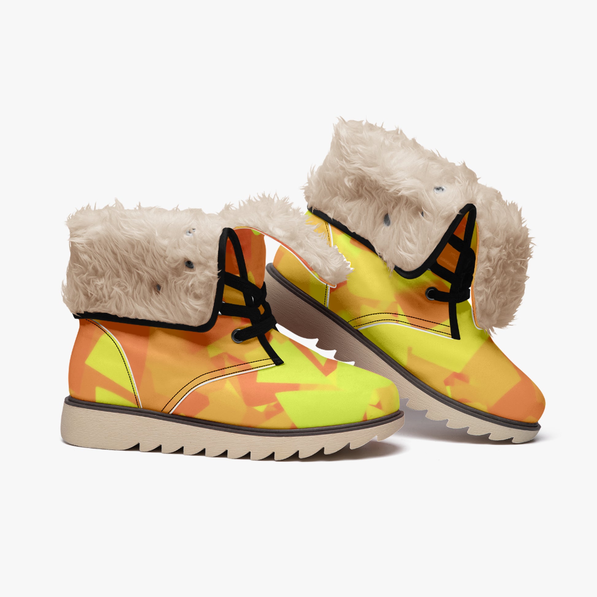 Yellow Crystal Chic Boots mit Plüschfutter Stiefel JLR Design