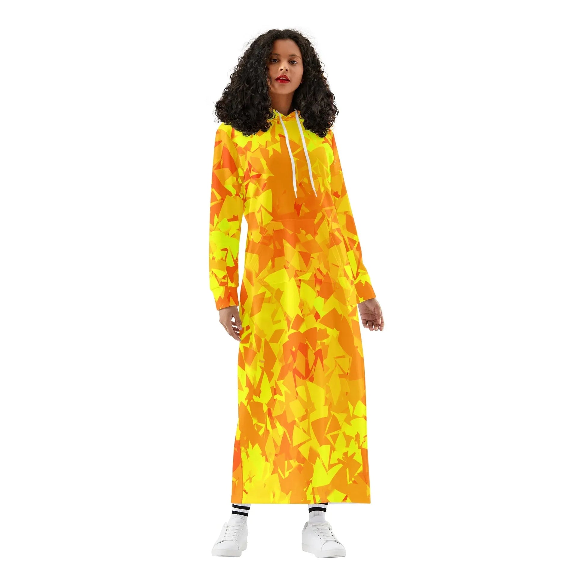 yellow-crystal-bequemes-leichtes-hoodie-kleid-hoodiekleid-jlr-design-49539 - JLR Design