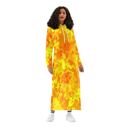 yellow-crystal-bequemes-leichtes-hoodie-kleid-hoodiekleid-jlr-design-49539 - JLR Design