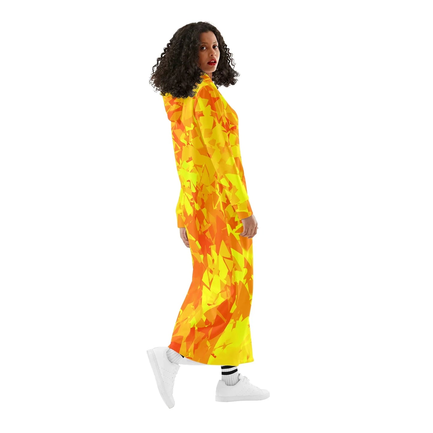 yellow-crystal-bequemes-leichtes-hoodie-kleid-hoodiekleid-jlr-design-37432 - JLR Design