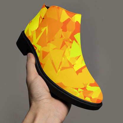 Yellow Crystal elegante Reißverschluss-Stiefeletten Stiefeletten JLR Design