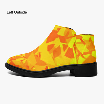 Yellow Crystal elegante Reißverschluss-Stiefeletten Stiefeletten JLR Design