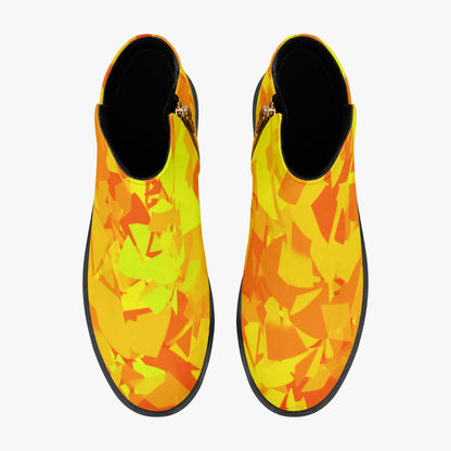 Yellow Crystal elegante Reißverschluss-Stiefeletten Stiefeletten JLR Design