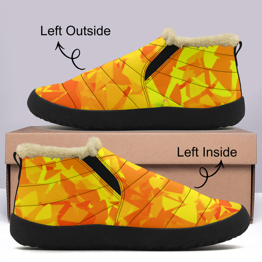 Yellow Crystal Faux Fur Slipper Slipper JLR Design