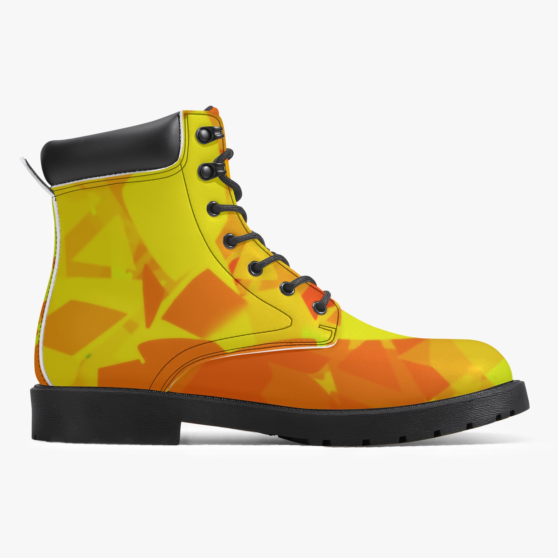 Yellow Crystal Leder Boots | Stylische und Warme Winterstiefel Boots JLR Design