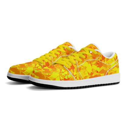 yellow-crystal-low-top-leder-sneaker-fur-damen-sneaker-jlr-design-61476 - JLR Design