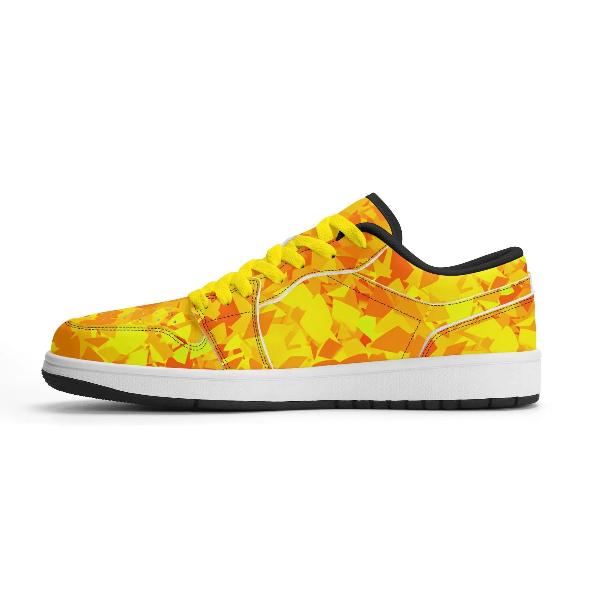 yellow-crystal-low-top-leder-sneaker-fur-damen-sneaker-jlr-design-26496 - JLR Design