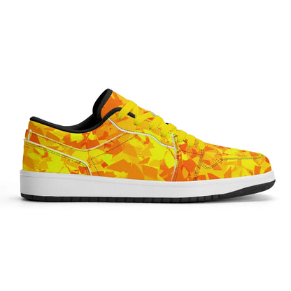 yellow-crystal-low-top-leder-sneaker-fur-damen-sneaker-jlr-design-48086 - JLR Design