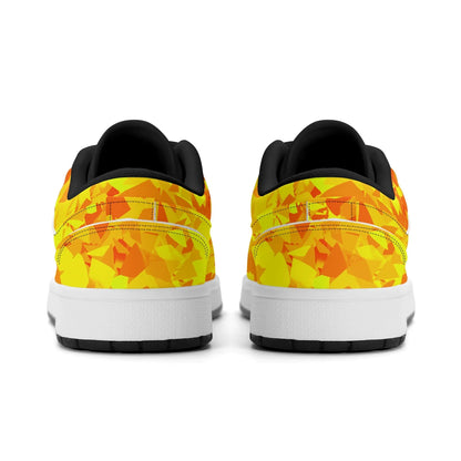 yellow-crystal-low-top-leder-sneaker-fur-damen-sneaker-jlr-design-82222 - JLR Design