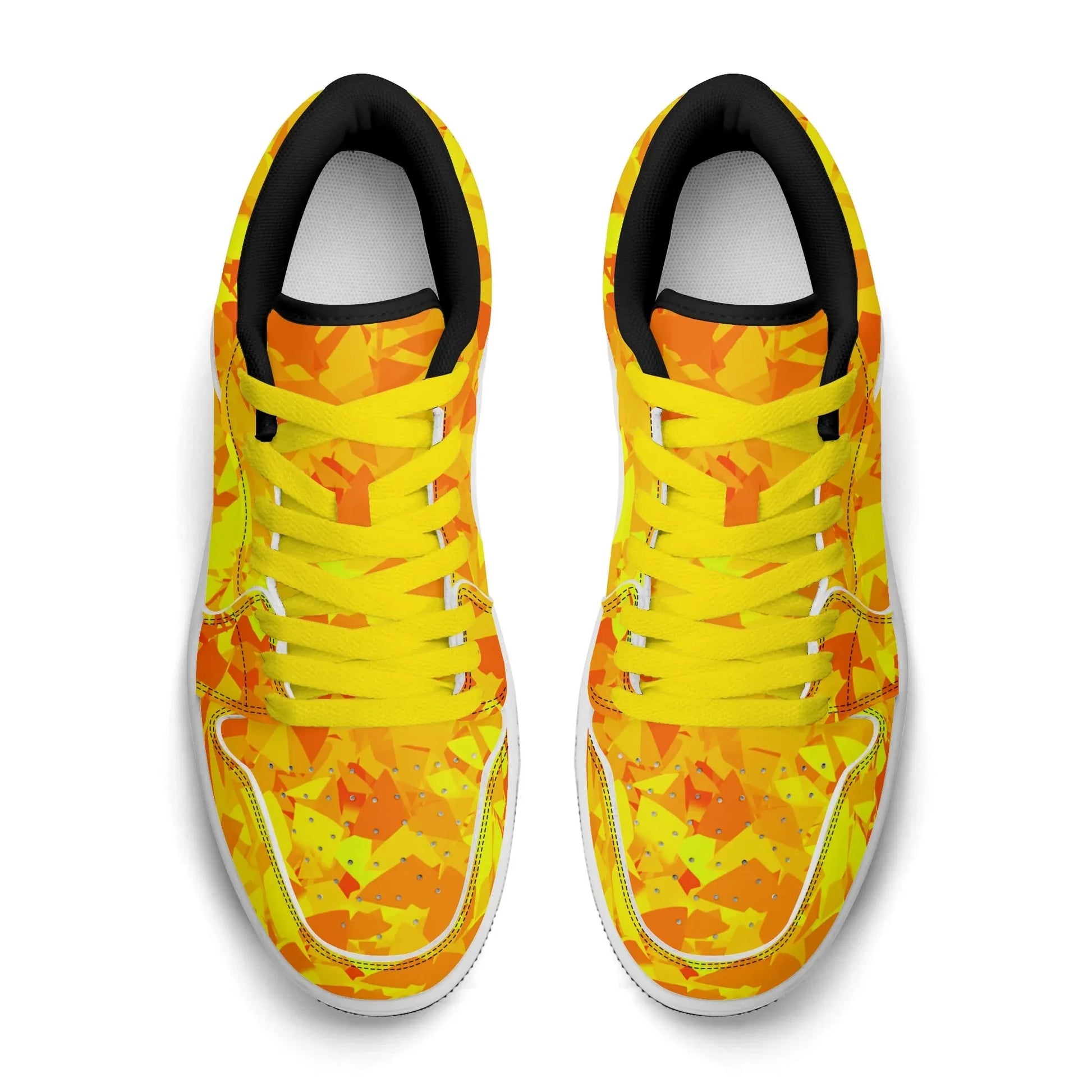yellow-crystal-low-top-leder-sneaker-fur-damen-sneaker-jlr-design-96214 - JLR Design