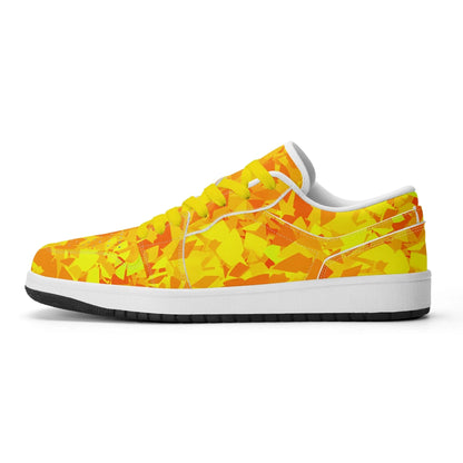 yellow-crystal-low-top-leder-sneaker-fur-damen-sneaker-jlr-design-83549 - JLR Design