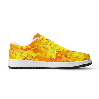 yellow-crystal-low-top-leder-sneaker-fur-damen-sneaker-jlr-design-85665 - JLR Design