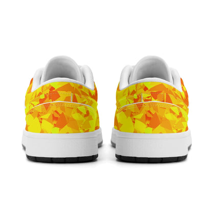 yellow-crystal-low-top-leder-sneaker-fur-damen-sneaker-jlr-design-77612 - JLR Design