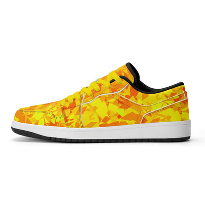 yellow-crystal-low-top-leder-sneaker-fur-damen-sneaker-jlr-design-19759 - JLR Design