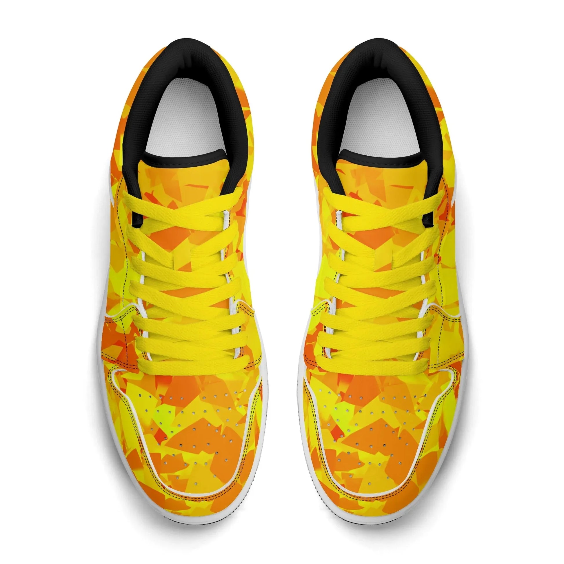 yellow-crystal-low-top-leder-sneaker-fur-herren-sneaker-jlr-design-66057 - JLR Design