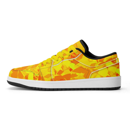yellow-crystal-low-top-leder-sneaker-fur-herren-sneaker-jlr-design-92278 - JLR Design