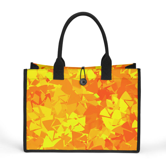 Yellow Crystal Premium Canvas Shopper Tasche Tragetasche JLR Design