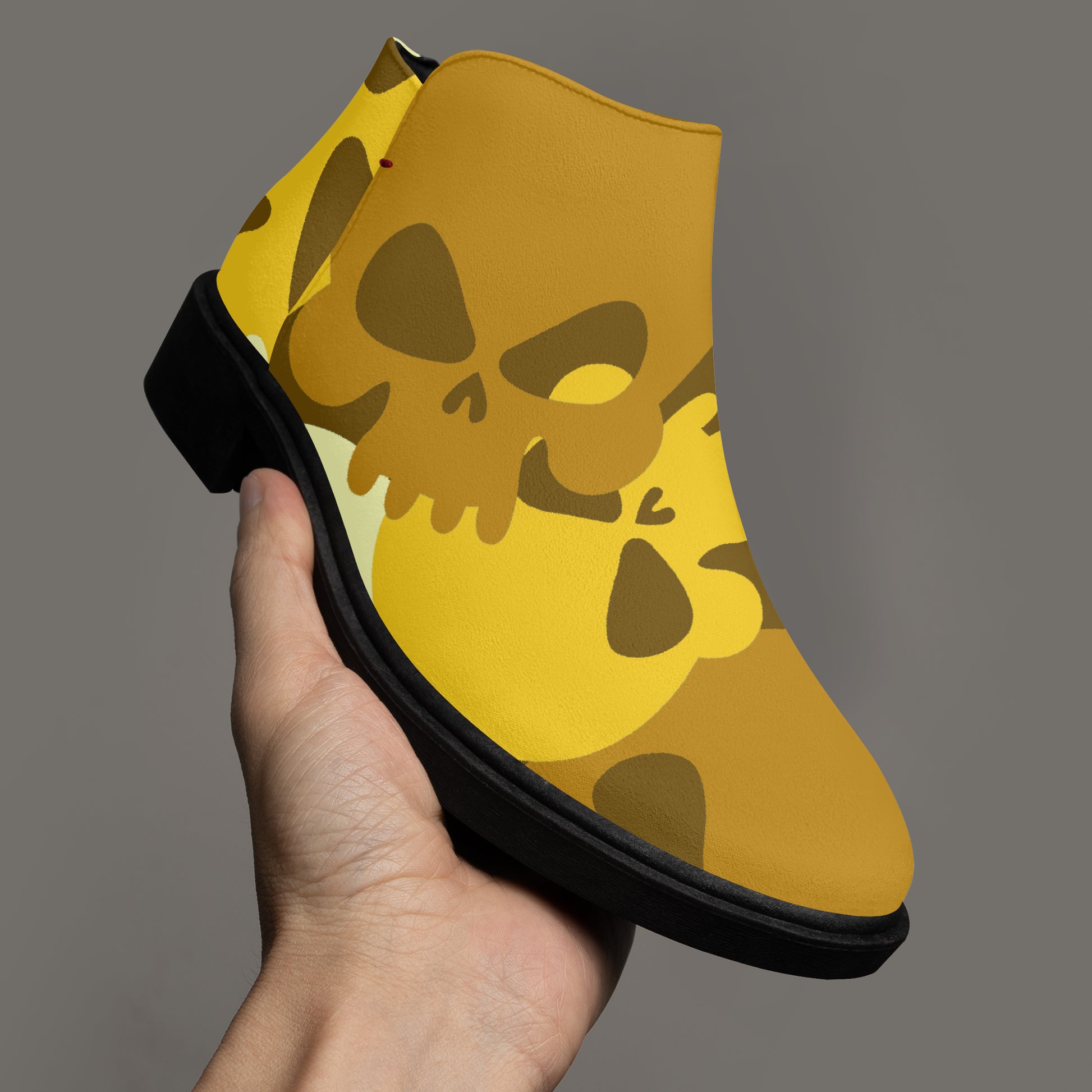 Yellow Skull elegante Reißverschluss-Stiefeletten Stiefeletten JLR Design