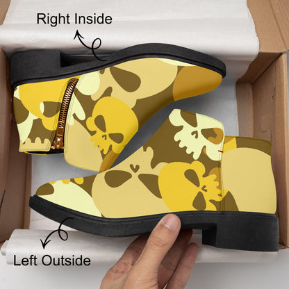 Yellow Skull elegante Reißverschluss-Stiefeletten Stiefeletten JLR Design