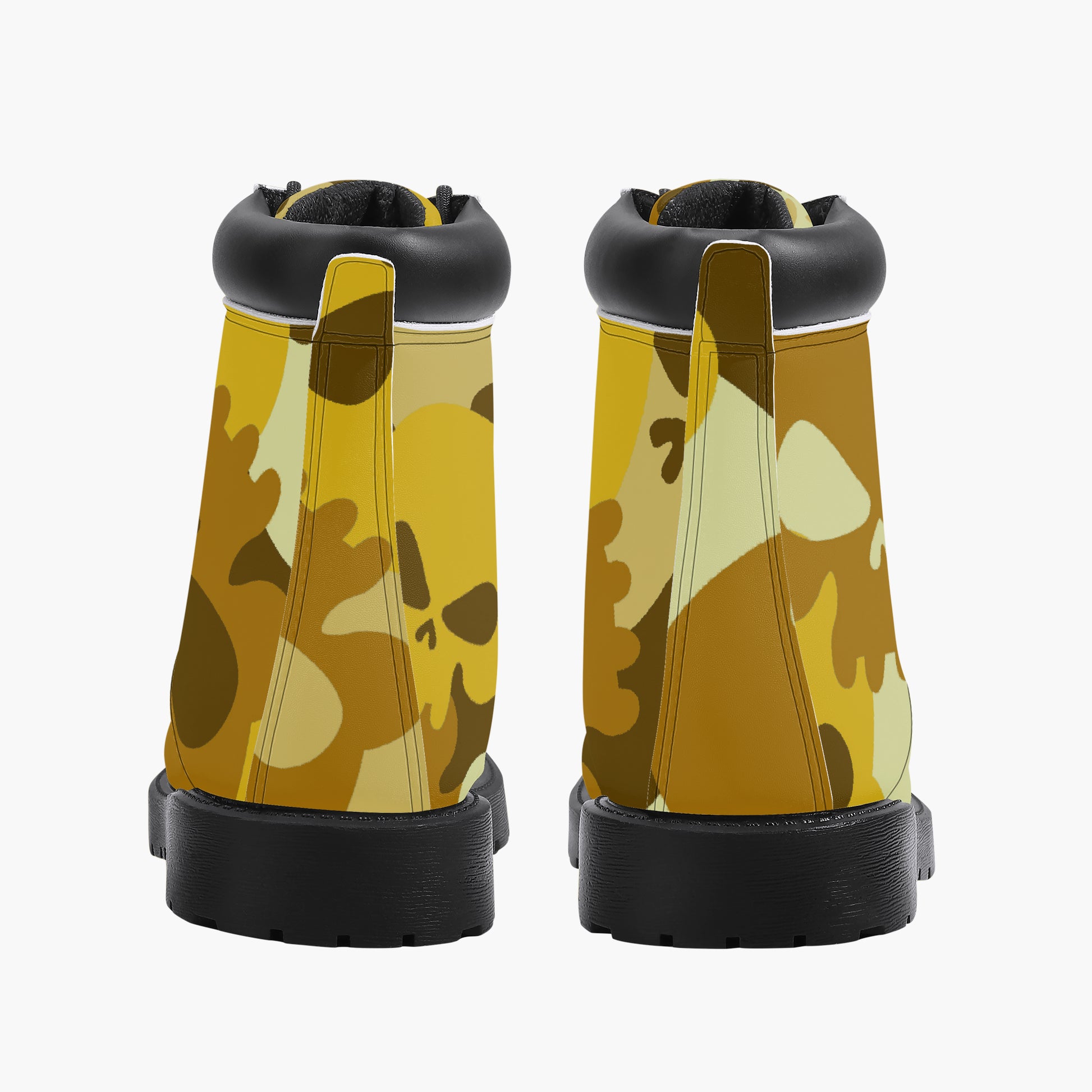 Yellow Skull Leder Boots | Stylische und Warme Winterstiefel Boots JLR Design