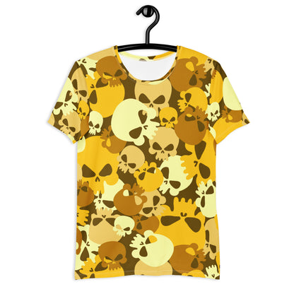 Yellow Skull Sport T-Shirt für Herren Sport T-Shirt JLR Design