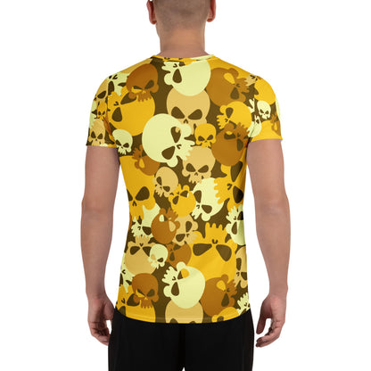 Yellow Skull Sport T-Shirt für Herren Sport T-Shirt JLR Design