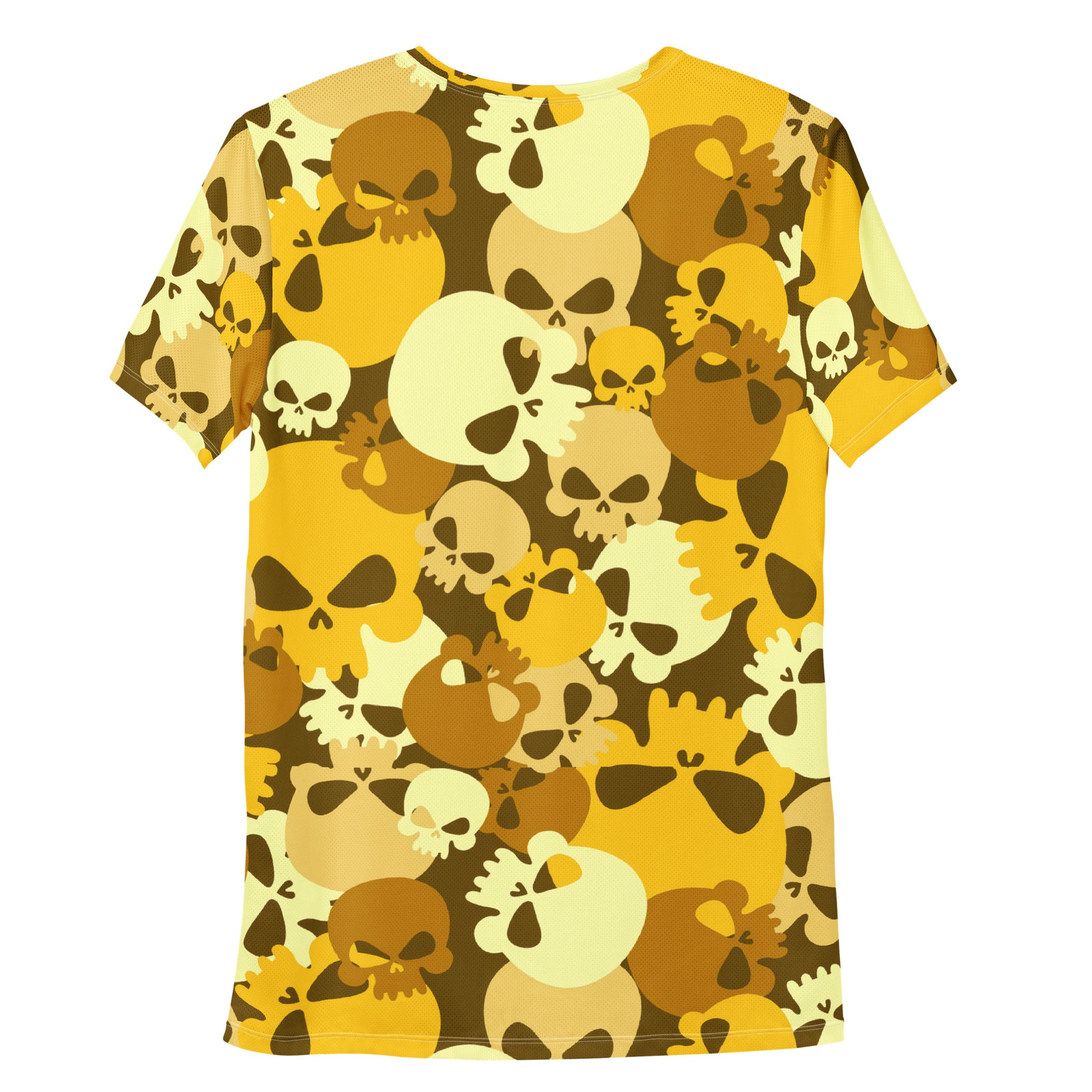 Yellow Skull Sport T-Shirt für Herren Sport T-Shirt JLR Design