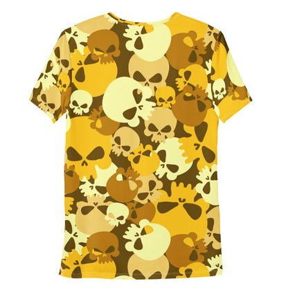 Yellow Skull Sport T-Shirt für Herren Sport T-Shirt JLR Design