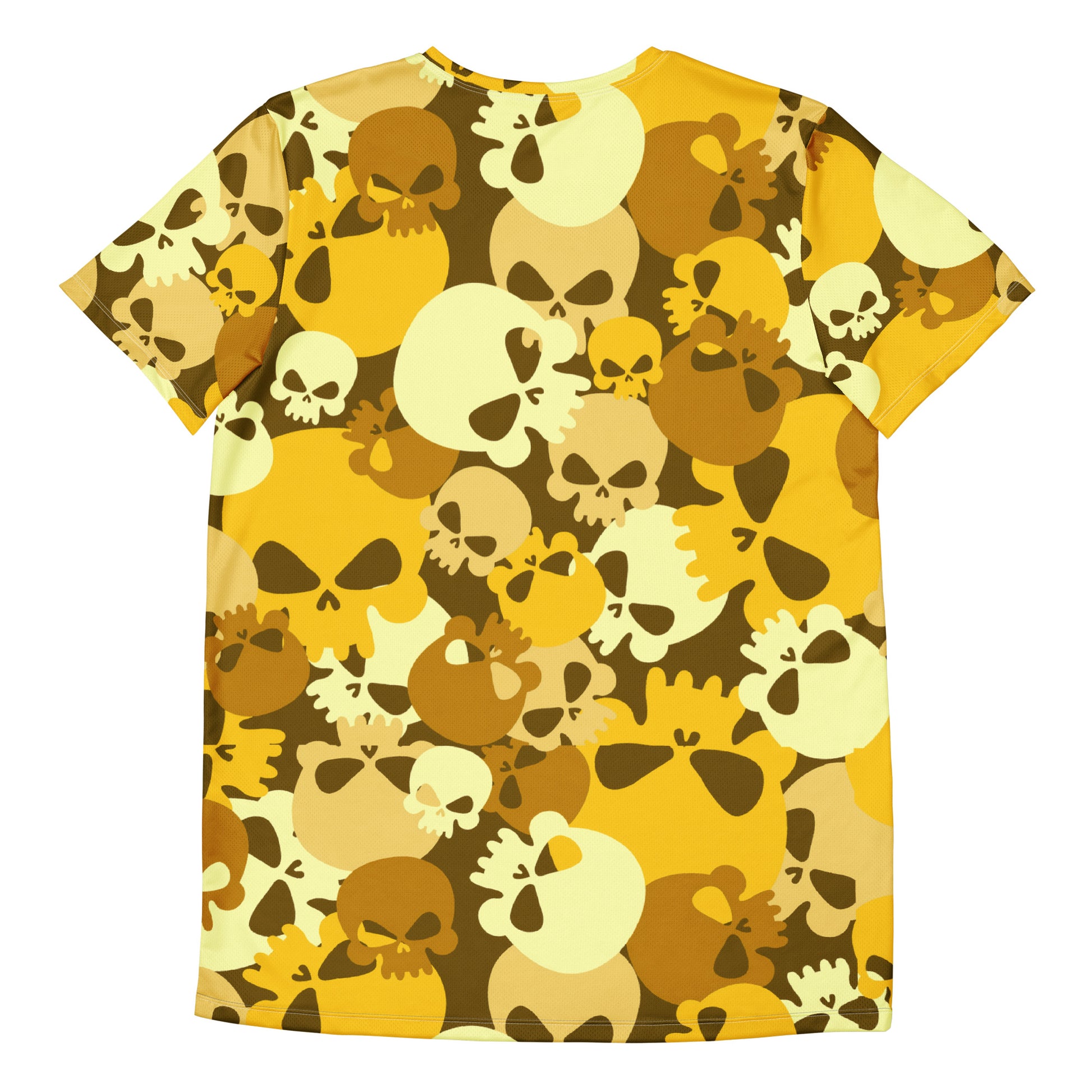 Yellow Skull Sport T-Shirt für Herren Sport T-Shirt JLR Design