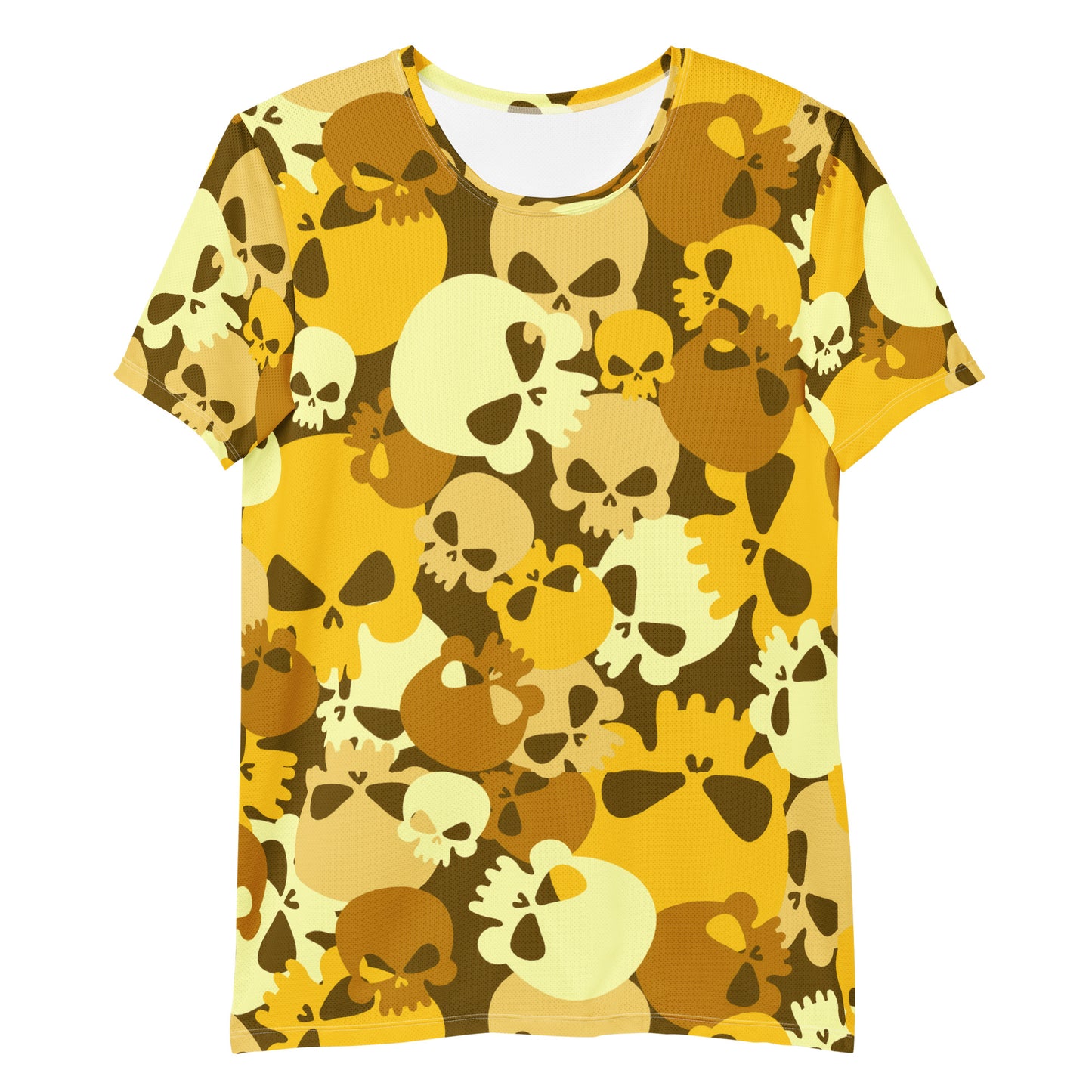 Yellow Skull Sport T-Shirt für Herren Sport T-Shirt JLR Design
