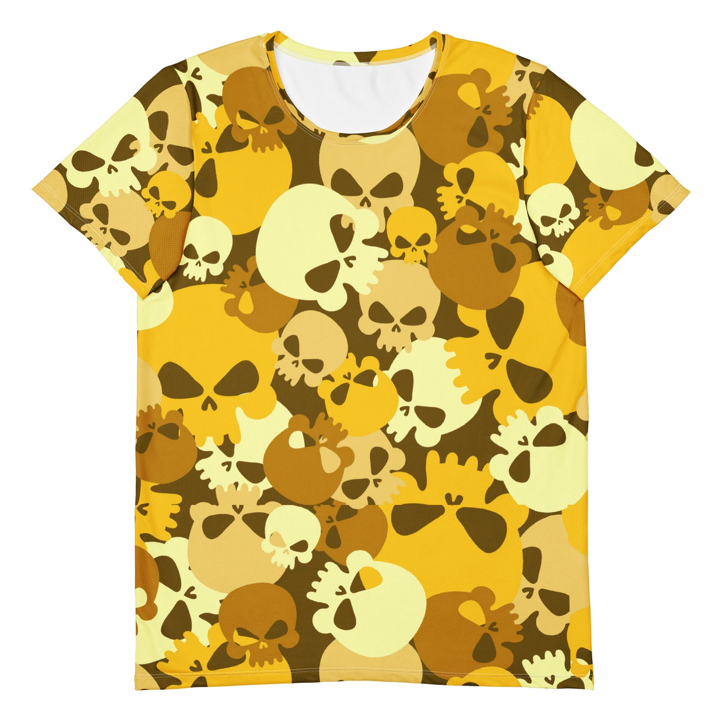 Yellow Skull Sport T-Shirt für Herren Sport T-Shirt JLR Design