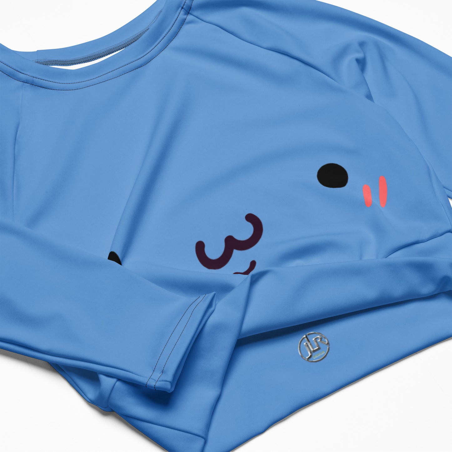 Zufriedener Kawaii Long Sleeve Crop Top Long Sleeve Crop Top JLR Design